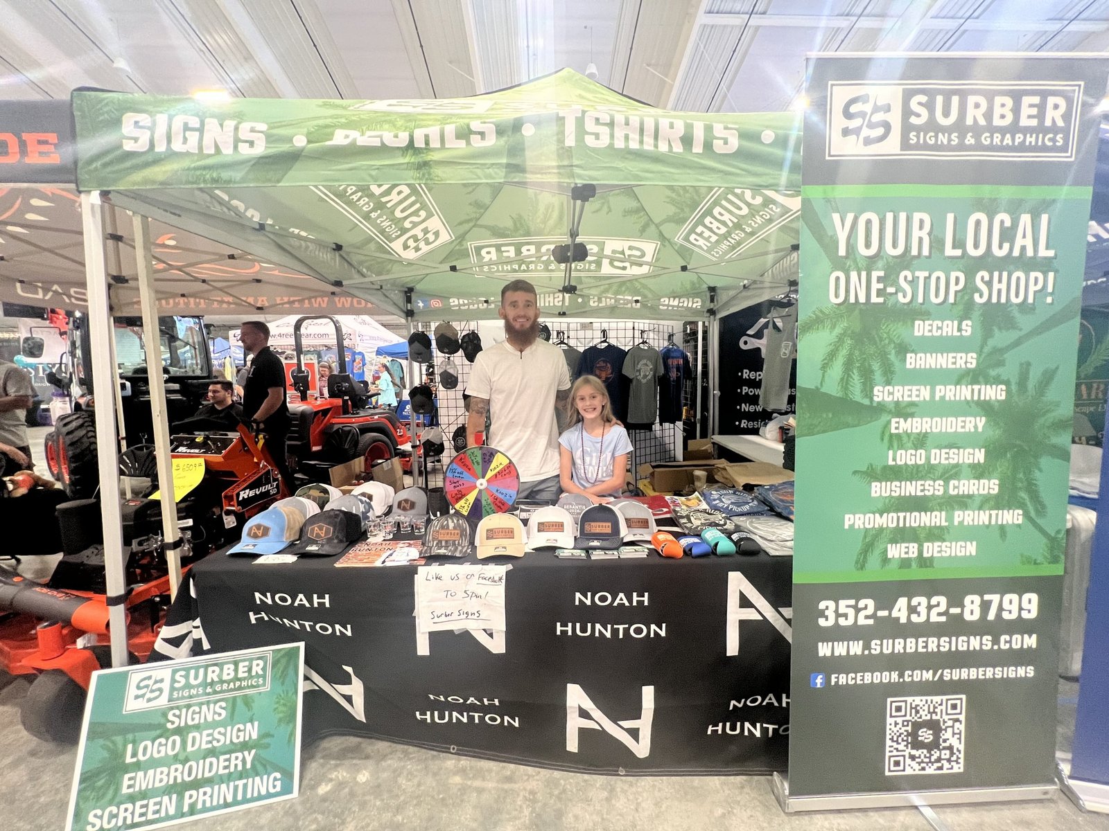 Custom canopy tent to promote your small business.